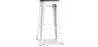 Stołek barowy w stylu industrialnym - drewno & stal - 76cm - Stylix image 9