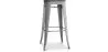 Stołek barowy w stylu industrialnym - drewno & stal - 76cm - Stylix image 9