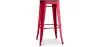 Stołek barowy w stylu industrialnym - drewno & stal - 76cm - Stylix image 9