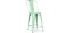 Stołek barowy z oparciem - Industrial Design - 60cm - Stylix image 9