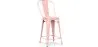 Stołek barowy z oparciem - Industrial Design - 60cm - Stylix image 9