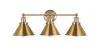Lampa ścienna - Złota - Design Vintage - 3 reflektory - Remir image 9