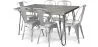 Stół do jadalni - wzór przemysłowy 150 cm + 6 krzeseł do jadalni - wzór przemysłowy - Hairpin Stylix image 9