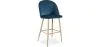 Stołek z aksamitną tapicerką - Skandynawski design - Evelyne image 9