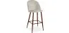 Stołek z aksamitną tapicerką - Scandinavian Design - Evelyne image 9
