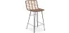 Wiklinowy stołek barowy z oparciem - Boho Bali Design - 75cm - Catori image 9