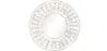 Lustro ścienne - Okrągły wzór Boho Bali White (60 cm) - Lenai image 9