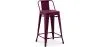 Stołek barowy z oparciem - Design przemysłowy - 60cm - New Edition - Stylix image 9