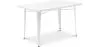 Prostokątny stół do jadalni - Industrial Design - White Metal - Ashi image 9