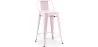 Stołek barowy z oparciem - Design przemysłowy - 60cm - New Edition - Stylix image 9