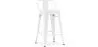 Stołek barowy z oparciem - Design przemysłowy - 60cm - New Edition - Stylix image 9