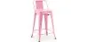 Stołek barowy z oparciem - Design przemysłowy - 60cm - New Edition - Stylix image 9