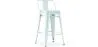 Stołek barowy z oparciem - Design przemysłowy - 60cm - New Edition - Stylix image 9