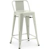 Stołek barowy z oparciem - Design przemysłowy - 60cm - New Edition - Stylix image 9