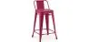 Stołek barowy z oparciem - Design przemysłowy - 60cm - New Edition - Stylix image 9