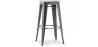 Stołek barowy - Wzór przemysłowy - Drewno & stal - 76cm - Nowa edycja - Stylix image 9