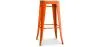 Stołek barowy - Wzór przemysłowy - Drewno & stal - 76cm - Nowa edycja - Stylix image 9