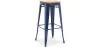 Stołek barowy - Wzór przemysłowy - Drewno & stal - 76cm - Nowa edycja - Stylix image 9
