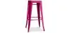 Stołek barowy - Wzór przemysłowy - Drewno & stal - 76cm - Nowa edycja - Stylix image 9