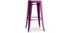Stołek barowy - Wzór przemysłowy - Drewno & stal - 76cm - Nowa edycja - Stylix image 9