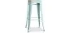 Stołek barowy - Wzór przemysłowy - Drewno & stal - 76cm - Nowa edycja - Stylix image 9