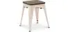 Stołek barowy - Wzór przemysłowy - Drewno i stal - 45 cm - Nowa edycja - Stylix image 9