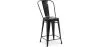 Stołek barowy z oparciem - Industrial Design - 60cm - New Edition - Stylix image 9