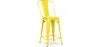 Stołek barowy z oparciem - Industrial Design - 60cm - New Edition - Stylix image 9