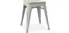 Stołek Industrial Design - Wood & Steel - 45cm - New Edition - Stylix image 9