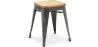 Stołek Industrial Design - Wood & Steel - 45cm - New Edition - Stylix image 9