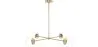 Złota lampa sufitowa - Lampa wisząca z designem - 4 ramiona - Luba image 9