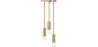 Złota lampa sufitowa - Lampa wisząca 3-ramienna - Troy image 9