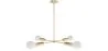 Złota lampa sufitowa - Lampa wisząca z designem - 4 ramiona - Retan image 9