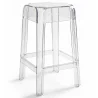 Transparentny stołek designerski - 65 cm - Victoria Queen image 9