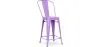 Stołek barowy z oparciem - Industrial Design - 60cm - Stylix image 9
