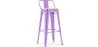 Stołek barowy z oparciem - Industrial Design - 76 cm - Stylix image 9