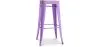 Stołek barowy - Wzornictwo przemysłowe - Stal & drewno - 76cm - Stylix image 9