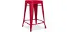 Stołek barowy - Industrial Design - Matte Steel - 60cm - New Edition - Stylix image 9