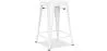 Stołek barowy - Industrial Design - Matte Steel - 60cm - New Edition - Stylix image 9