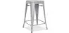 Stołek barowy - Industrial Design - Matte Steel - 60cm - New Edition - Stylix image 9