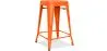 Stołek barowy - Industrial Design - Matte Steel - 60cm - New Edition - Stylix image 9
