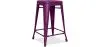 Stołek barowy - Industrial Design - Matte Steel - 60cm - New Edition - Stylix image 9