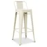 Stołek barowy z oparciem - Industrial Design - 76cm - New Edition - Stylix image 9