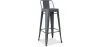 Stołek barowy z oparciem - Industrial Design - 76cm - New Edition - Stylix image 9