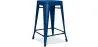 Stołek barowy - Industrial Design - Matte Steel - 60cm - New Edition - Stylix image 9