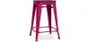Stołek barowy - Wzornictwo Przemysłowe - Drewno & Stal - 60cm -Stylix image 9