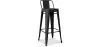 Stołek barowy z oparciem - Industrial Design - 76cm - New Edition - Stylix image 9