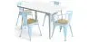 Zestaw stół i 4 krzesła z podłokietnikami Design przemysłowy - New Edition - Bistrot Stylix image 9