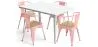 Zestaw stół i 4 krzesła z podłokietnikami Design przemysłowy - New Edition - Bistrot Stylix image 9