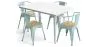 Zestaw stół i 4 krzesła z podłokietnikami Design przemysłowy - New Edition - Bistrot Stylix image 9